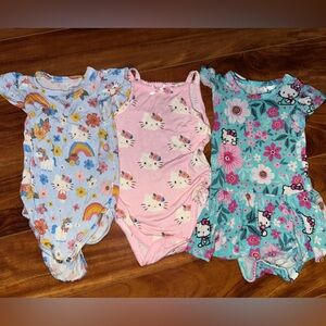 Posh Peanut Girls Hello Kitty Bodysuit and Dress 6-12M